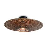 Good&Mojo Plafonnier Bali Bambou Noir M | Convient pour 1x E27 