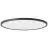 Brilliant Brennan Plafonnier Plastique Noir Blanc 30W 4000lm - 840 Blanc Froid | 541mm - IP44 - 3 Niveaux De Gradation Dimmable