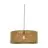 Good&Mojo Suspension Luminaire Iguazu Textile Brun L | Convient pour 1x E27 