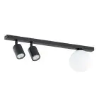 Emibig Plafonnier Baster Acier Noir | Convient pour 2x GU10 - Max 8W, 1x E14 - Max 10W