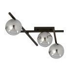 Emibig Plafondlamp Smart Staal Zwart | Geschikt voor 3x E14 - Max 10W