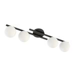 Emibig Plafondlamp Kairo Staal Zwart | Geschikt voor 4x E14 - Max 10W