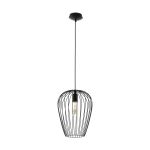Eglo Hanglamp Newtown Staal Zwart | IP20 - Geschikt voor 1x E27 