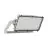 Ledvance LED Floodlight Max Radial 10 Aluminium Grijs 600W 76800lm 180D - 830 Warm Wit | IP66 - Symmetrisch