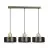 Emibig Hanglamp Torin Staal Zwart | Geschikt voor 3x E27 - Max 15W