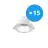 Voordeelpak 15x Noxion LED Downlight Apollo 9W 1100lm 60D - 840 Koel Wit | 145mm - UGR 