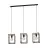 Eglo Hanglamp Libertad Staal Hout Zwart Bruin | IP20 - Geschikt voor 3x E27 