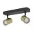 Eglo Plafondlamp Consuma 1 Staal Zwart Goud | IP44 - Geschikt voor 2x GU10 