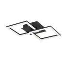 Eglo Plafondlamp RGBic Staal Zwart 19.6W 2100lm - 830 Warm Wit + RGB | Dimbaar